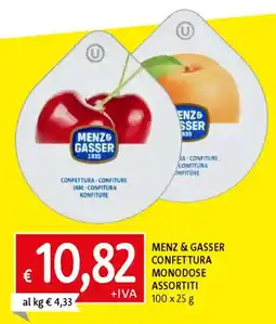 Famila Menz & gasser confettura monodose assortiti offerta