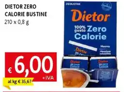 Famila Dietor zero calorie bustine offerta