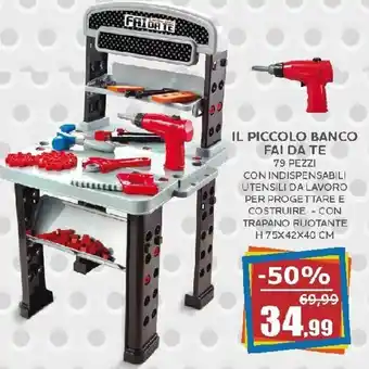 Happy Casa Il Piccolo Banco Fai da te 79 pezzi offerta