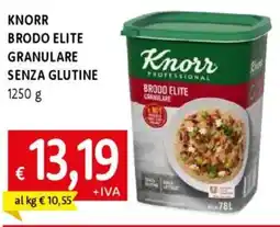 Famila Knorr brodo elite granulare senza glutine offerta