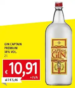 Famila Gin captain premium 38% vol. offerta