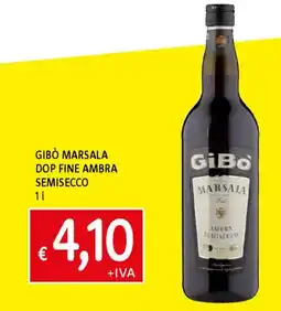 Famila Gibò marsala dop fine ambra semisecco offerta