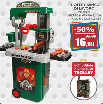Happy Casa Trolley Banco Di Lavoro 26 pezzi offerta
