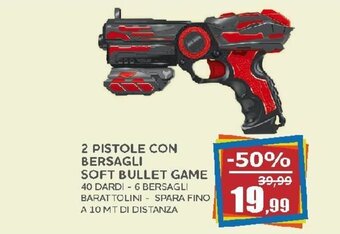 2 Pistole con Bersagli Soft Bullet Game