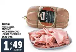 Deco Maxistore Santini mortadella beatrice offerta