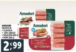 Deco Maxistore Amadori salsiccia offerta
