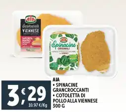 Deco Maxistore Aia spinacine grancroccanti, cotoletta di pollo alla viennese offerta