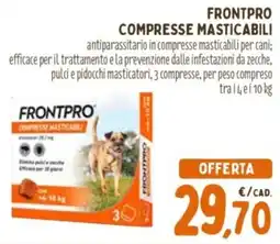Pet Store Conad Frontpro compresse masticabili offerta