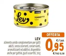 Pet Store Conad Lev alimento umido complementare per gatti adulti offerta
