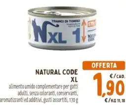 Pet Store Conad Natural code xl offerta