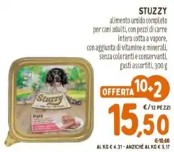 Pet Store Conad Stuzzy alimento umido completo per cani adulti offerta
