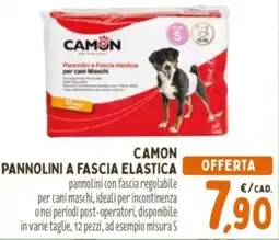 Pet Store Conad Camon pannolini a fascia elastica offerta