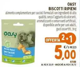Pet Store Conad Oasy biscotti ripieni offerta