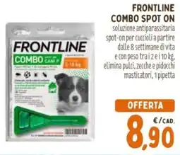 Pet Store Conad Frontline combo spot on offerta
