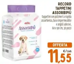 Pet Store Conad Record tappetini assorbipiú offerta
