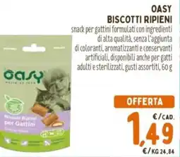 Pet Store Conad Oasy biscotti ripieni offerta