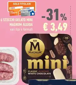 Conad City 6 stecchi gelato mini magnum ALGIDA offerta