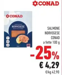 Conad City Salmone norvegese CONAD a fette offerta