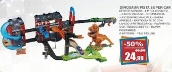 Happy Casa Dinosaur Pista Super Car offerta