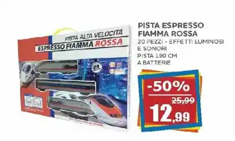 Pista Espresso Fiamma Rossa 20 pezzi