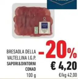 Conad City Bresaola della valtellina i.g.p. sapori&dintorni CONAD offerta