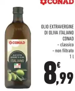Conad City Olio extravergine di oliva italiano CONAD offerta