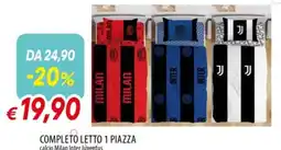 Galassia Completo letto 1 piazza offerta