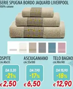 Galassia Serie spugna bordo jaquard liverpool offerta
