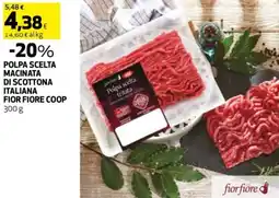 Coop Reno Polpa scelta macinata di scottona italiana FIOR FIORE COOP offerta