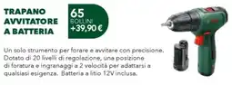 Coop Reno Trapano avvitatore a batteria offerta