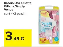 Carrefour Rasoio Usa e Getta Gillette Simply Venus offerta