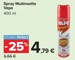 Carrefour Spray Multinsetto Vape offerta