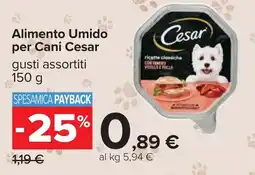 Carrefour Alimento Umido per Cani Cesar offerta
