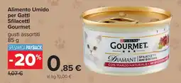Carrefour Alimento Umido per Gatti Sfilacetti Gourmet offerta