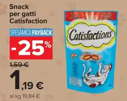 Carrefour Snack per gatti Catisfaction offerta