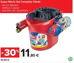 Carrefour Super Mocio Set Completo Vileda offerta