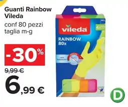 Carrefour Guanti Rainbow Vileda offerta