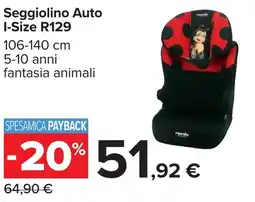 Carrefour Seggiolino Auto I-Size R129 offerta