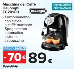 Carrefour Macchina del Caffè DeLonghi EC201CD offerta