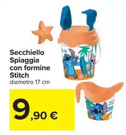 Carrefour Secchiello Spiaggia con formine Stitch offerta