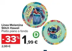 Carrefour Linea Melamina Stitch Hawaii offerta