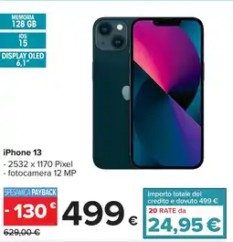Carrefour iPhone 13 offerta