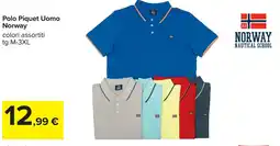Carrefour Polo Piquet Uomo Norway offerta