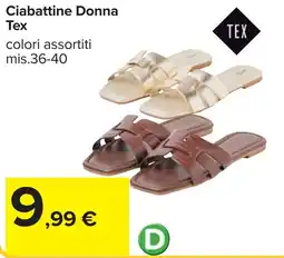 Carrefour Ciabattine Donna Tex offerta