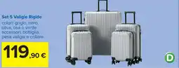 Carrefour Set 5 Valigie Rigide offerta