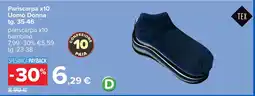 Carrefour Pariscarpa x10 Uomo Donna tg. 35-46 offerta