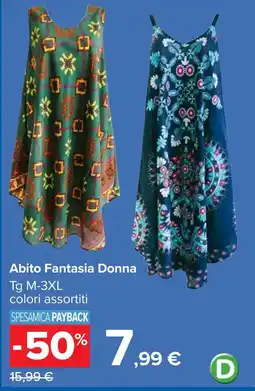 Carrefour Abito Fantasia Donna offerta