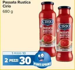 Carrefour Passata Rustica Cirio offerta
