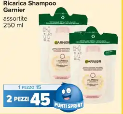 Carrefour Ricarica Shampoo Garnier offerta