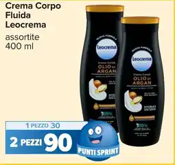 Carrefour Crema Corpo Fluida Leocrema offerta